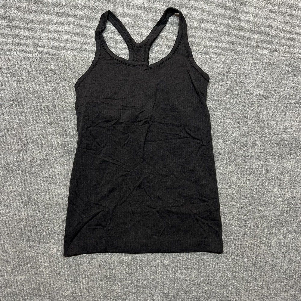 Lululemon Tank Top Womens Small Black Racerback Scoop Neck Athletic Yoga Workout